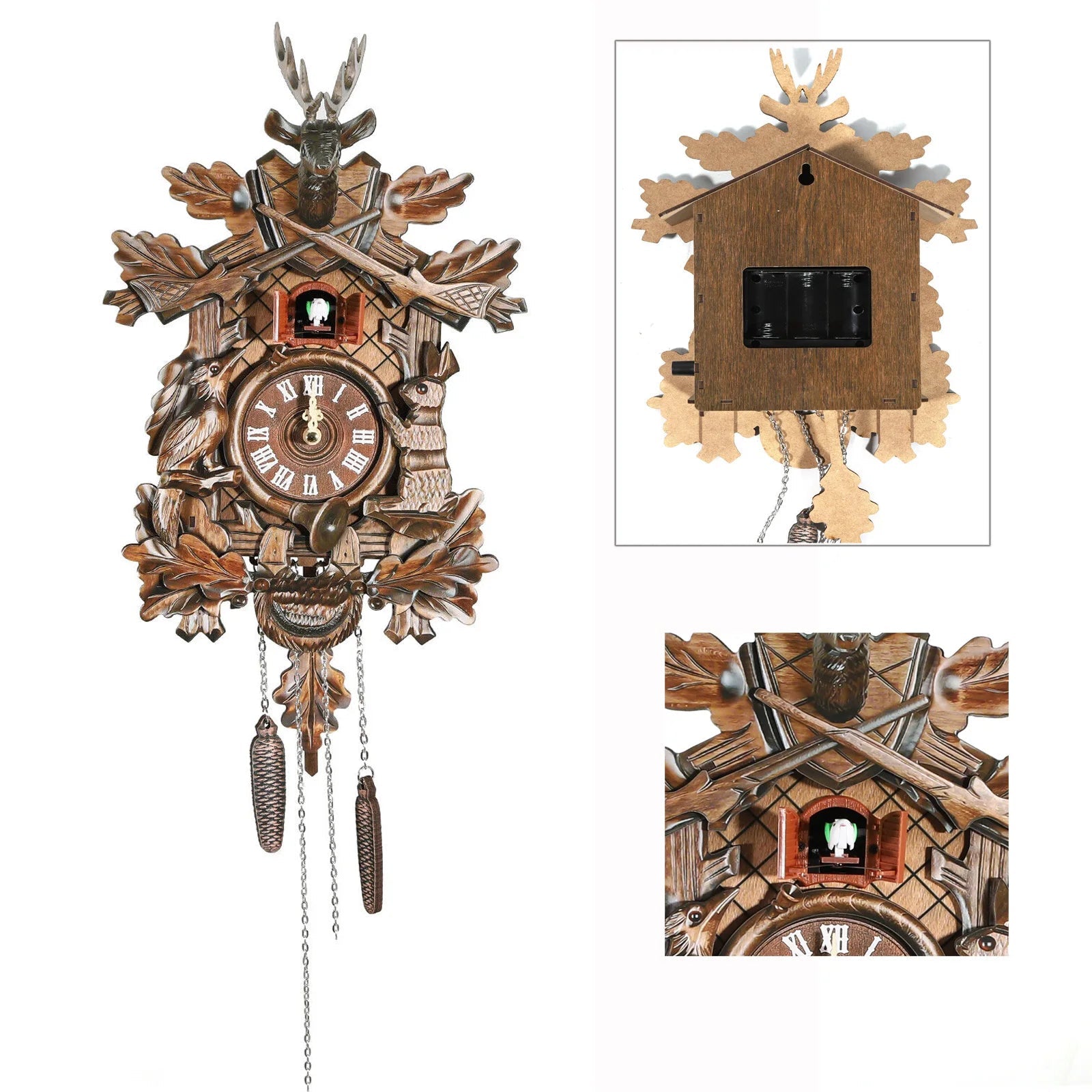 2 Styles 3D Wooden Wall ClockAzizaK