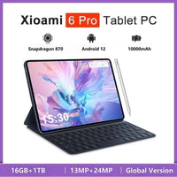 2024 NEW Mi Pad 6 Pro Android Tablet PC Android 12 11 Inch 16GB 1T 5G Dual SIM Phone Call GPS Bluetooth WiFi Google Tablette PCAzizaK