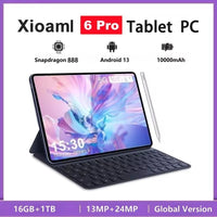 2024 NEW Pad 6/Pad P70 Pura Pro Android Tablet PC Android 5G Dual SIM Phone Call GPS Bluetooth WiFi Google Tablette PC Mi TabAzizaK