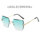 2024 Trendy Polygonal Gradient Men Sunglasses New Frameless Cut Edge Sunglasses for Women Sunscreen and Shading SunglassesAzizaK