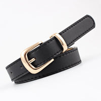 2.4x105cm Women PU Leather Belts Simple Metal Buckle Dress Jeans Pants Belt Ladies Luxury BrandAzizaK