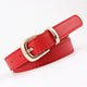 2.4x105cm Women PU Leather Belts Simple Metal Buckle Dress Jeans Pants Belt Ladies Luxury BrandAzizaK