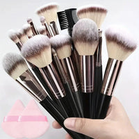 3 - 20pcs Professional Makeup Brush Set, Soft and Fluffy.AzizaK