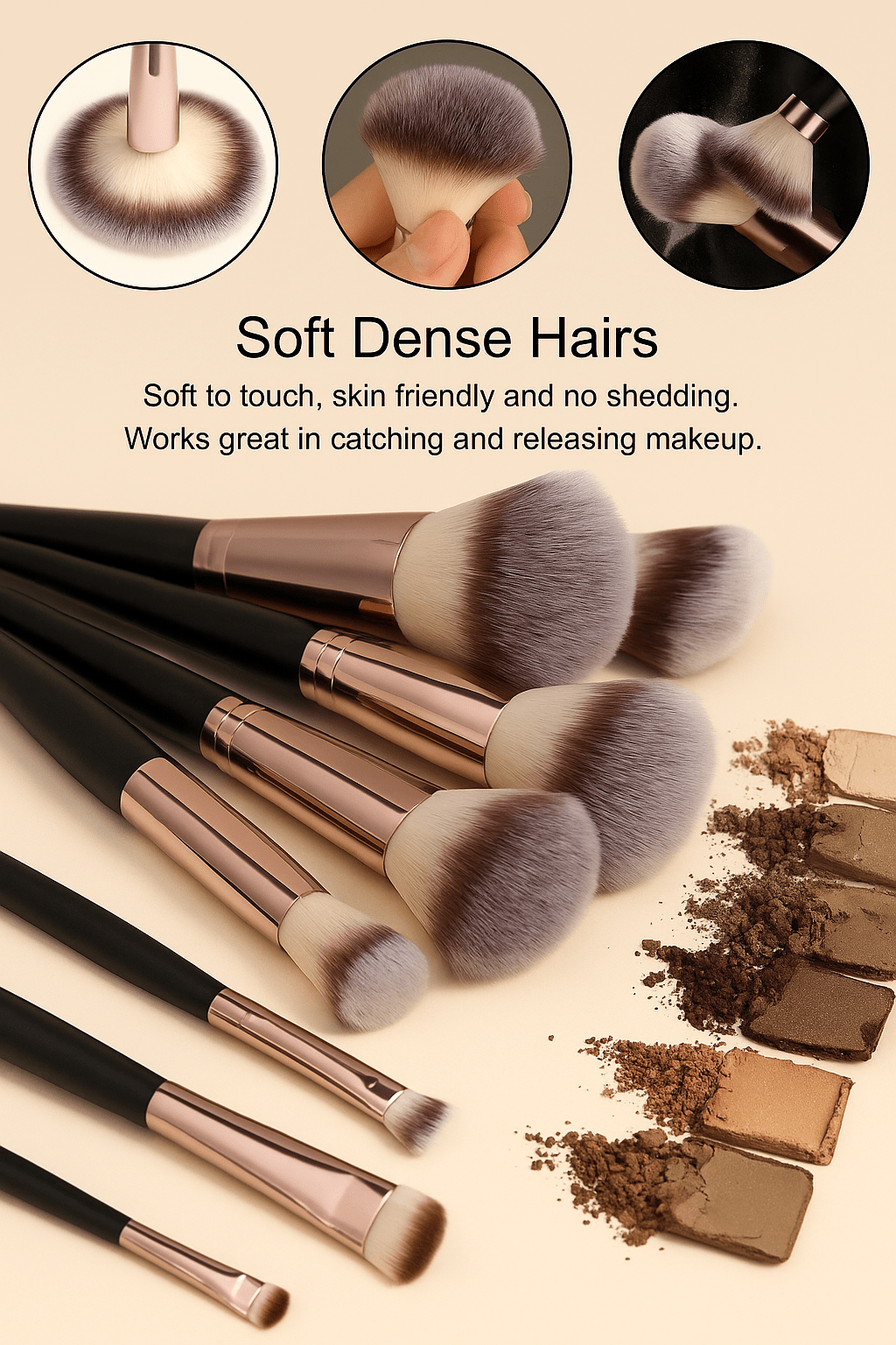 3 - 20pcs Professional Makeup Brush Set, Soft and Fluffy.AzizaK