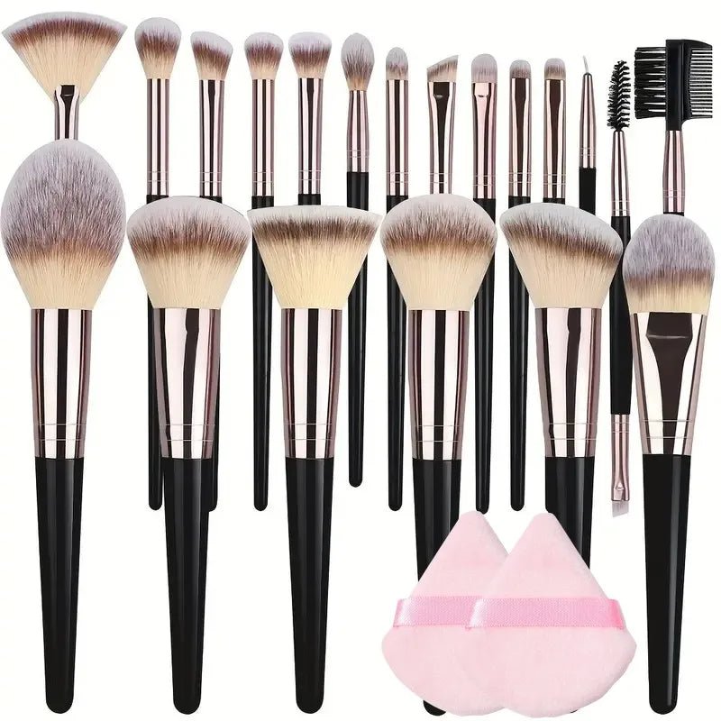 3 - 20pcs Professional Makeup Brush Set, Soft and Fluffy.AzizaK