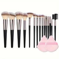 3 - 20pcs Professional Makeup Brush Set, Soft and Fluffy.AzizaK