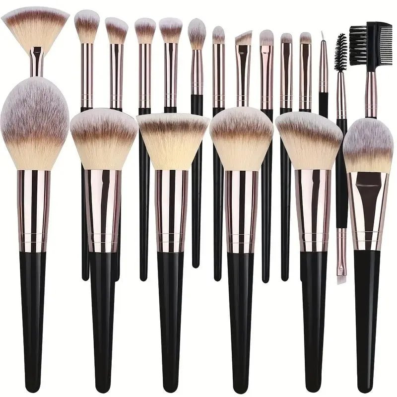 3 - 20pcs Professional Makeup Brush Set, Soft and Fluffy.AzizaK