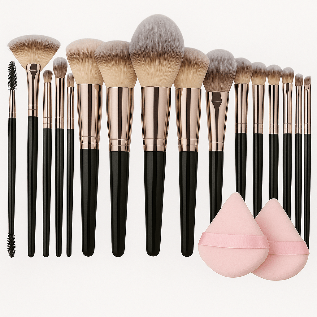 3 - 20pcs Professional Makeup Brush Set, Soft and Fluffy.AzizaK