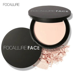 3 Colors Mineral Face Pressed Oil Control Natural Foundation Powder Smooth Finish Concealer SettingAzizaK