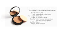 3 Colors Mineral Face Pressed Oil Control Natural Foundation Powder Smooth Finish Concealer SettingAzizaK