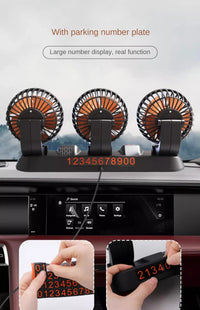 3 - Head Adjustable Car Fan 12V/24V – Dual SpeedAzizaK