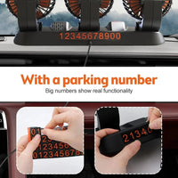 3 - Head Adjustable Car Fan 12V/24V – Dual SpeedAzizaK