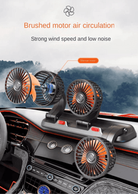 3 - Head Adjustable Car Fan 12V/24V – Dual SpeedAzizaK