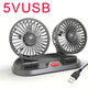 3 - Head Adjustable Car Fan 12V/24V – Dual SpeedAzizaK