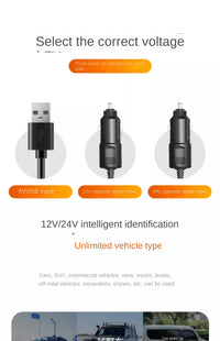 3 - Head Adjustable Car Fan 12V/24V – Dual SpeedAzizaK