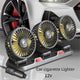 3 - Head Adjustable Car Fan 12V/24V – Dual SpeedAzizaK