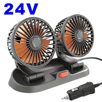 3 - Head Adjustable Car Fan 12V/24V – Dual SpeedAzizaK