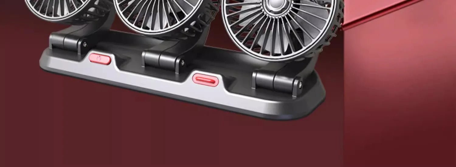 3 - Head Adjustable Car Fan 12V/24V – Dual SpeedAzizaK