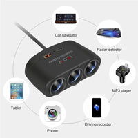 3 - in - 1 Car Charger & Cigarette Lighter Splitter – 120WAzizaK