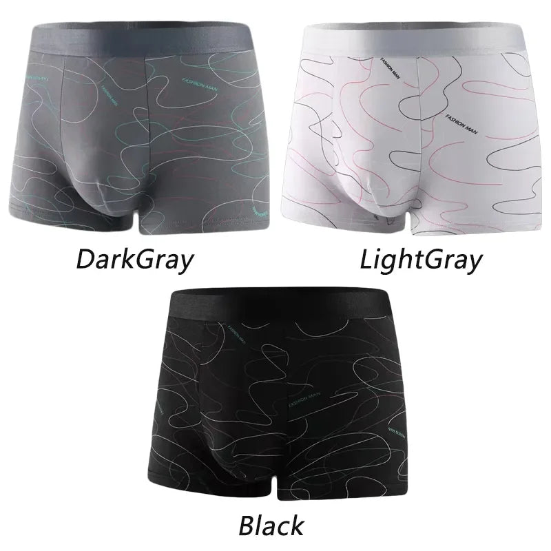 3 Pcs Men’s Sports BoxersAzizaK