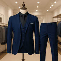 3 - Piece Slim Fit Suit – Elegant Set with Jacket, Vest & TrousersAzizaK