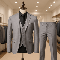 3 - Piece Slim Fit Suit – Elegant Set with Jacket, Vest & TrousersAzizaK