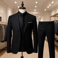 3 - Piece Slim Fit Suit – Elegant Set with Jacket, Vest & TrousersAzizaK