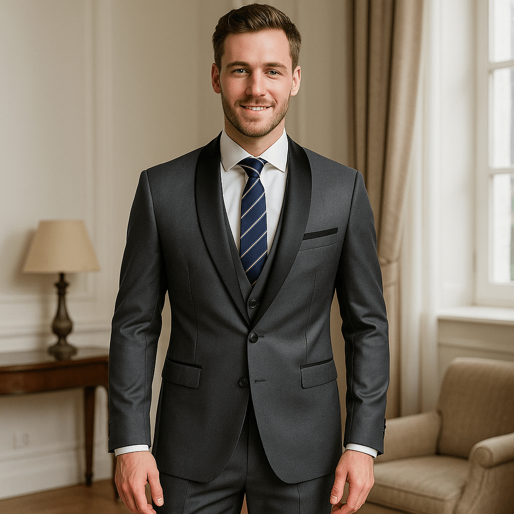 🕴️ 3 - Piece Slim Fit Suit – High Quality Jacket, Vest & TrousersAzizaK