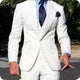 3 Pieces Groomsmen Suit Male Formal Business (Jacket+Vest+Pants）AzizaK