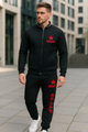 Crew neck jacket and sweatpants