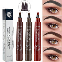 4 Point Eyebrow Pencil Women Makeup Waterproof Liquid Eyebrow Pen Long Lasting MakeupAzizaK