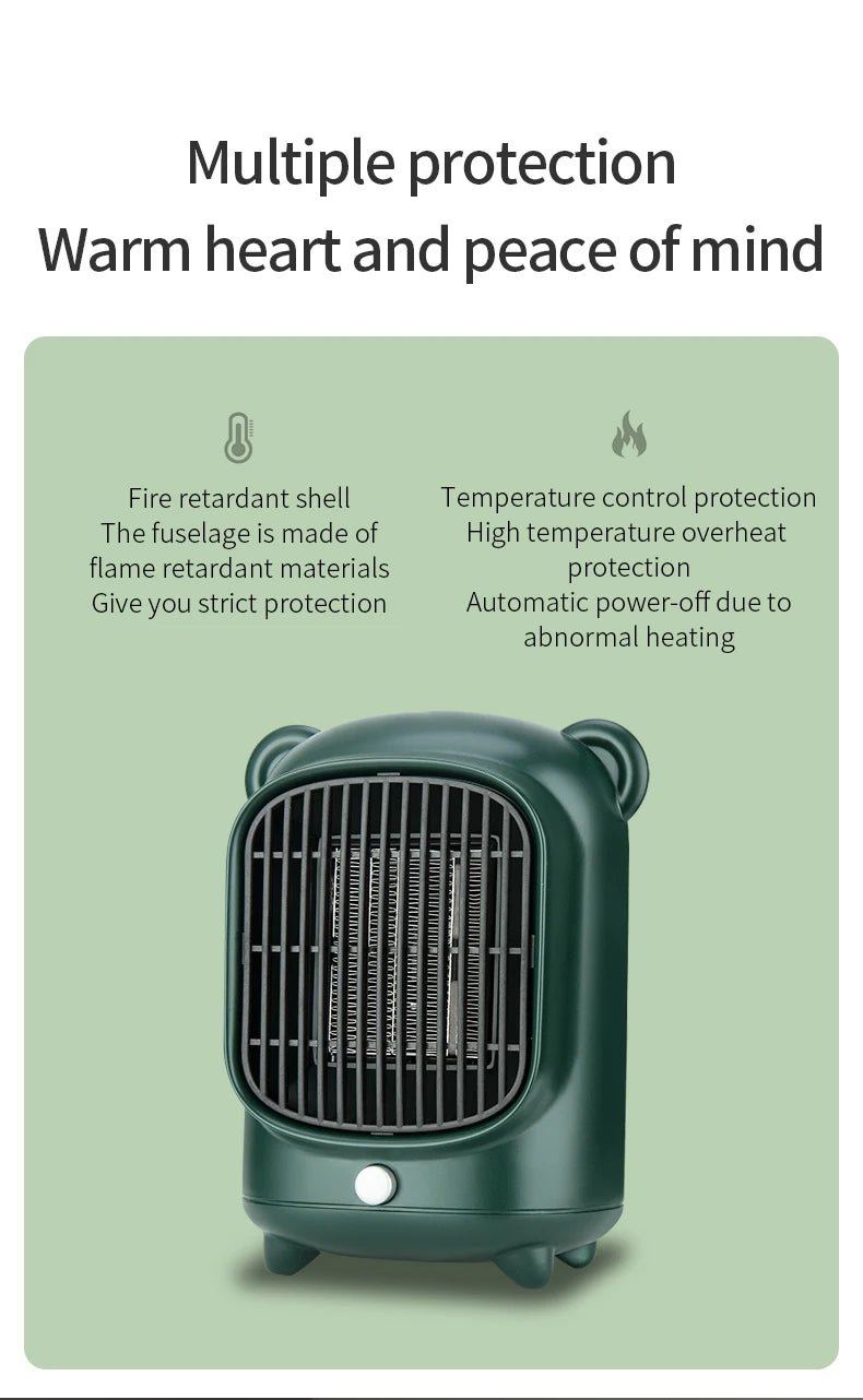 500W/220V Room Heater Quiet Electric HeaterAzizaK