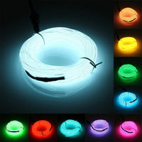 5M Car Interior LED Strip Light EL Wire Car Decorative Lamp DIY Flexible Ambient Light USB Party Atmosphere DiodeAzizaK