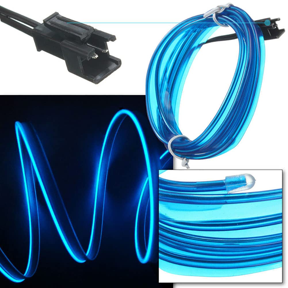 5M Car Interior LED Strip Light EL Wire Car Decorative Lamp DIY Flexible Ambient Light USB Party Atmosphere DiodeAzizaK