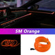 5M Car Interior LED Strip Light EL Wire Car Decorative Lamp DIY Flexible Ambient Light USB Party Atmosphere DiodeAzizaK