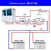 5P Commercial air energy water heater heat pump heating household underfloor heating swimming pool frequency conversion hostAzizaK