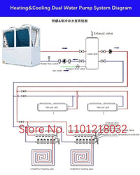 5P Commercial air energy water heater heat pump heating household underfloor heating swimming pool frequency conversion hostAzizaK