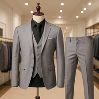 Costume 3 pièces coupe slim – Ensemble élégant avec veste, gilet et pantalon