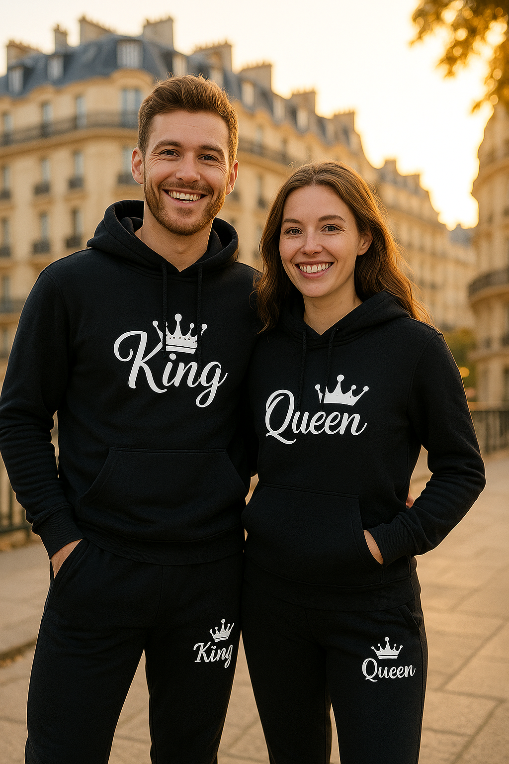 King Printed Cotton Fleece 2 Piece Tracksuit