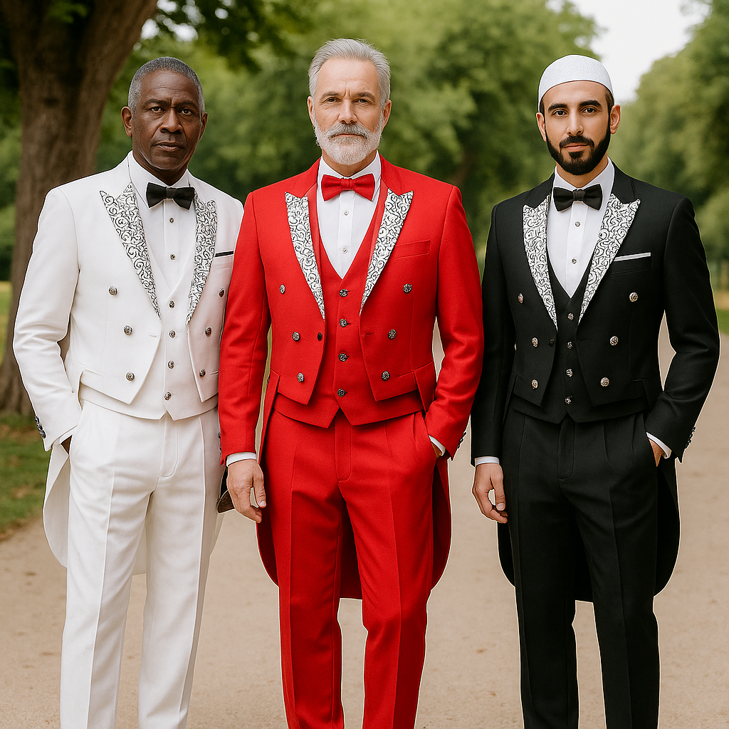 Tailcoat 3-Piece Suit – Formal Vest & Jacket Set for Special Occasions