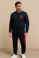 Crew neck jacket and sweatpants