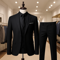 Costume 3 pièces coupe slim – Ensemble élégant avec veste, gilet et pantalon