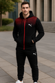 Hooded zip-up jacket + sweatpants