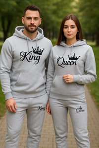 King Printed Cotton Fleece 2 Piece Tracksuit