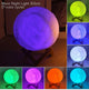 8cm Battery Powered LED Moon Lamp with StandAzizaK