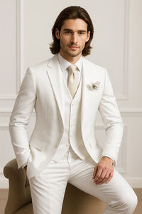 Costume 3 pièces slim fit pour homme – Blazer, gilet et pantalon | Tenue de soirée élégante