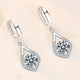 925 Sterling Silver New Woman Fashion Jewelry High Quality Blue Pink White Purple Crystal ZirconAzizaK