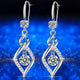 925 Sterling Silver New Woman Fashion Jewelry High Quality Blue Pink White Purple Crystal ZirconAzizaK