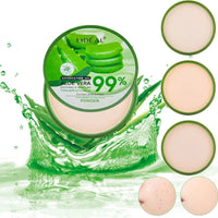 99% Aloe Vera Softening Powder Waterproof Moisturizing Concealer Foundation Fixed Make Up Oil Control Facial Makeup CosmeticsAzizaK