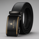 Premium Genuine Leather Men’s Belt with Automatic Ratchet Buckle – Elegant and Durable